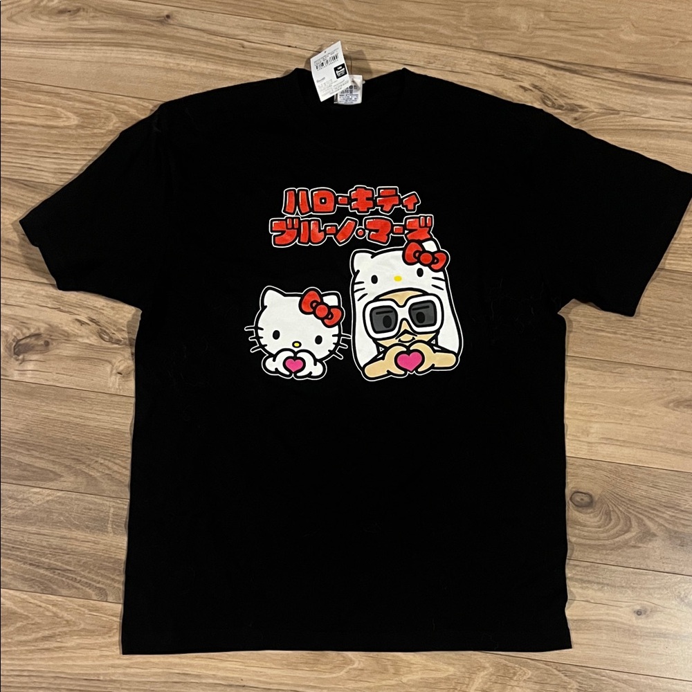 Hello Kitty Black Short Sleeve Tee